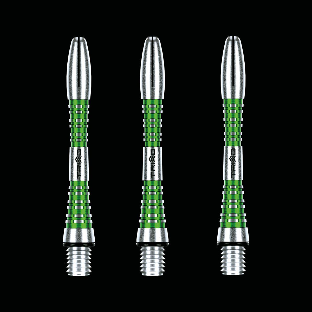 WINMAU Triad Green Aluminum Dart Shafts - Professional Darts Accessories for Home, Bar & Tournament Play