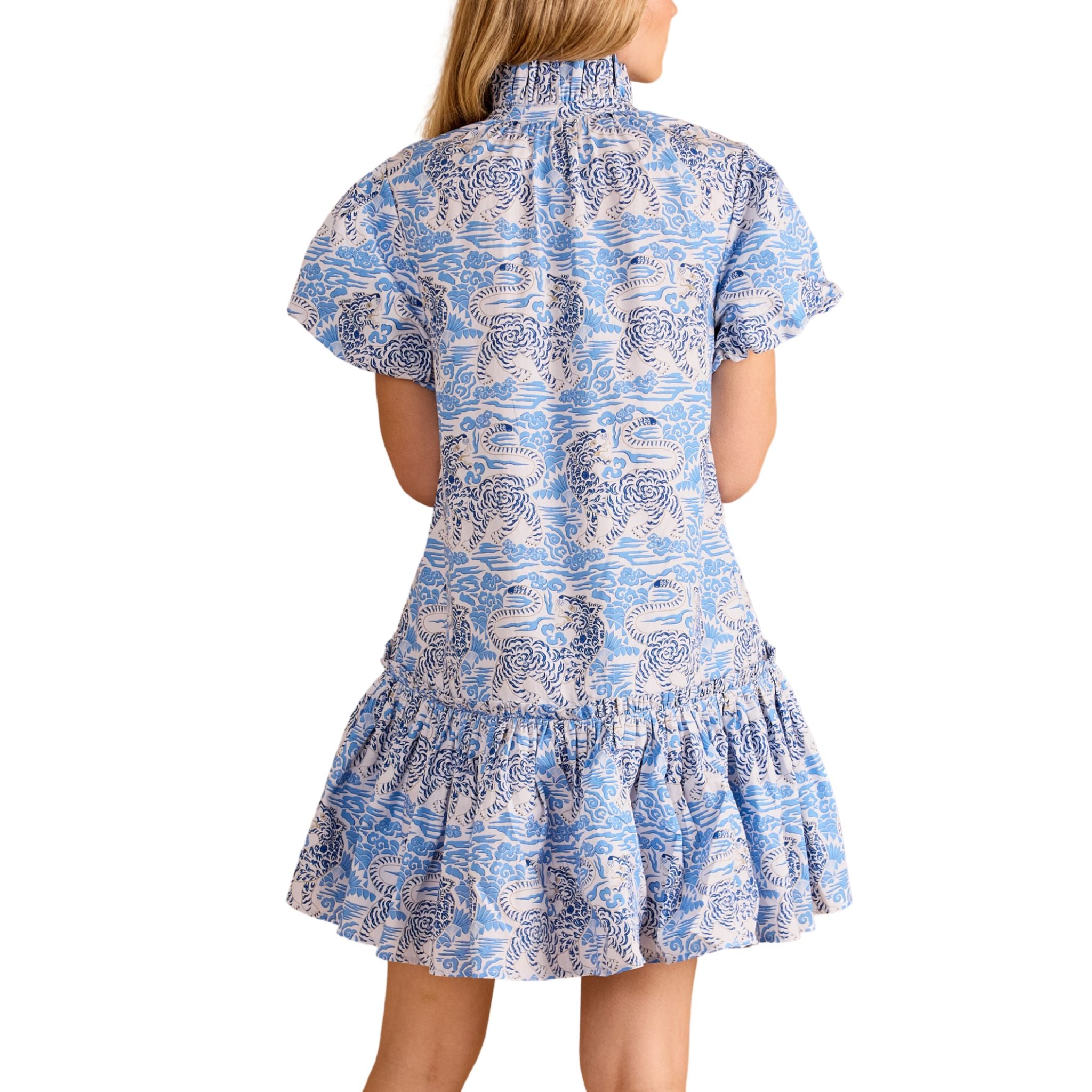 Gia Tigris Pleated Dress for Women - Elegant Flowy Midi Dress with Ruffles, Perfect for Weddings, Parties & Special Occasions