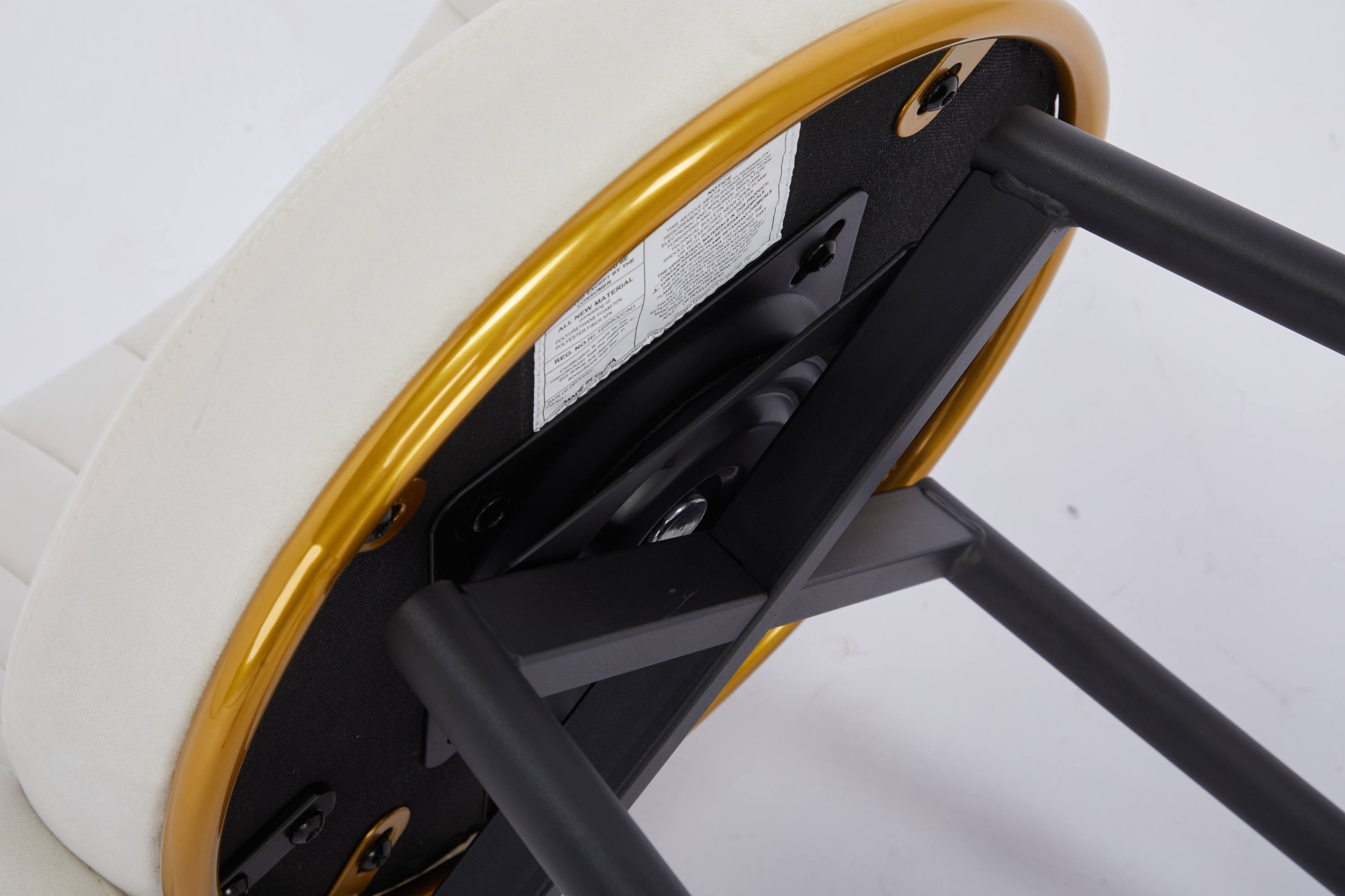 Set of 2 Counter Height Bar Stools - 360° Swivel Upholstered Barstools with Back Support & Sturdy Metal Legs, 26 Inch Seat Height, Soft Velvet Fabric, Gold Footrest - Perfect for Kitchen Islands, Breakfast Bars & Home Bars