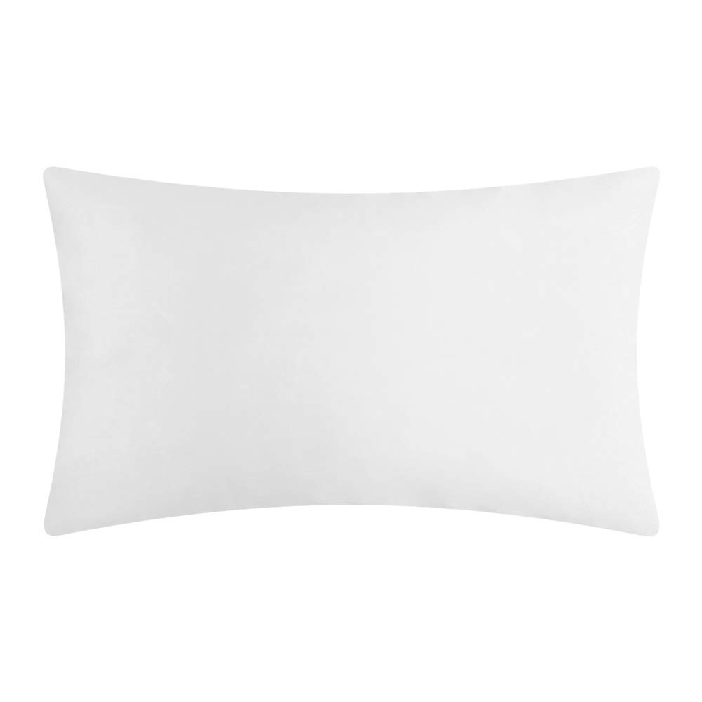 KINGROSE Gold Foil Decorative Throw Pillow Covers 12x20 Inches - Luxury Rectangle Cushion Cases for Bed, Sofa & Living Room - Elegant White Home Decor for Modern & Farmhouse Interior Design