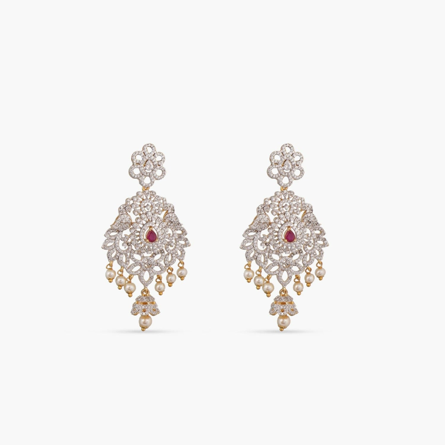 Isvari Nakshatra CZ Necklace Set - Cubic Zirconia Gold Plated Pendant & Chain Jewelry for Women, Perfect for Weddings, Parties & Special Occasions