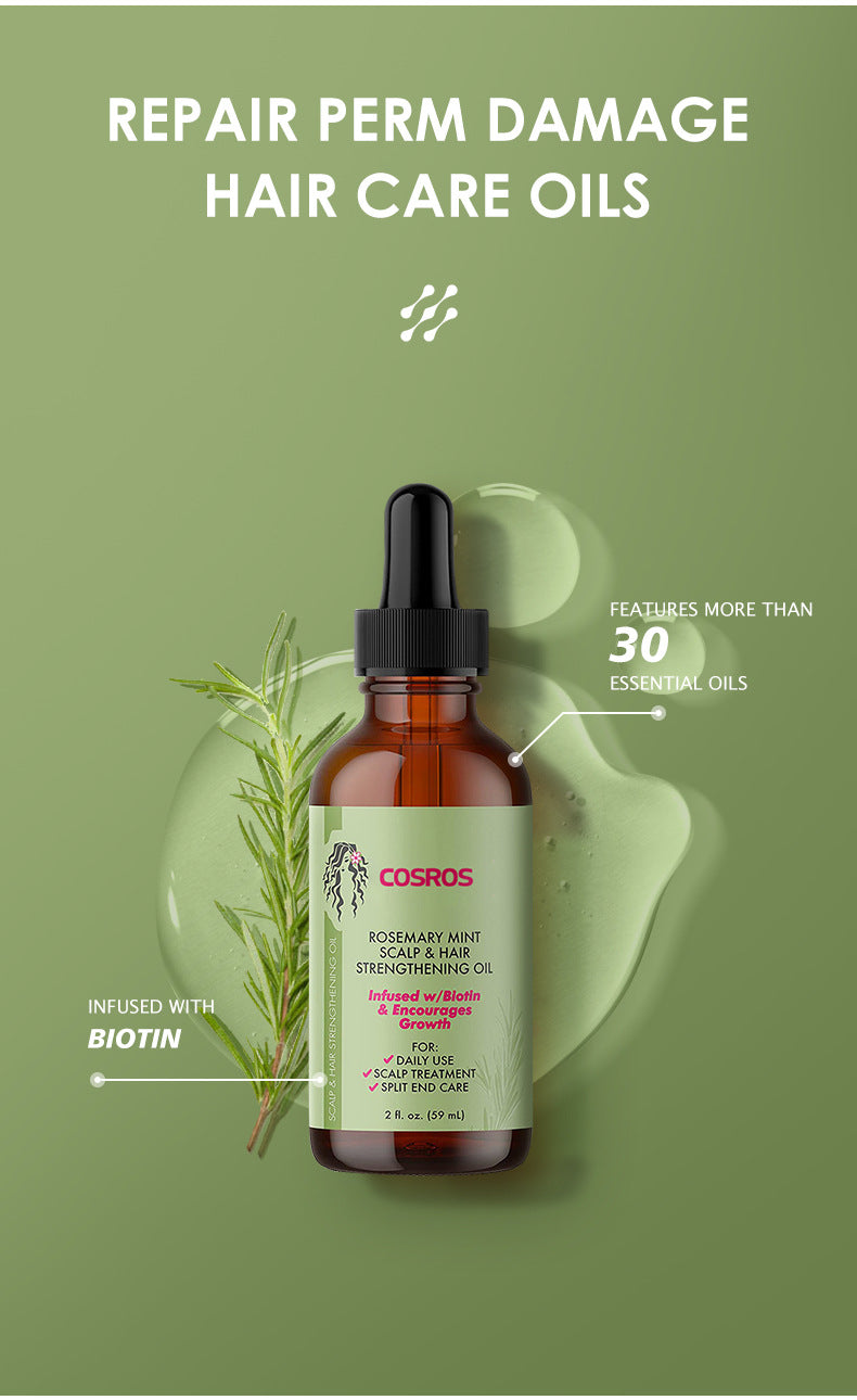 Premium Rosemary Essential Oil for Hair Care - Herbal Blend for Growth & Scalp Health - Perfect for Aromatherapy & DIY Hair Treatments