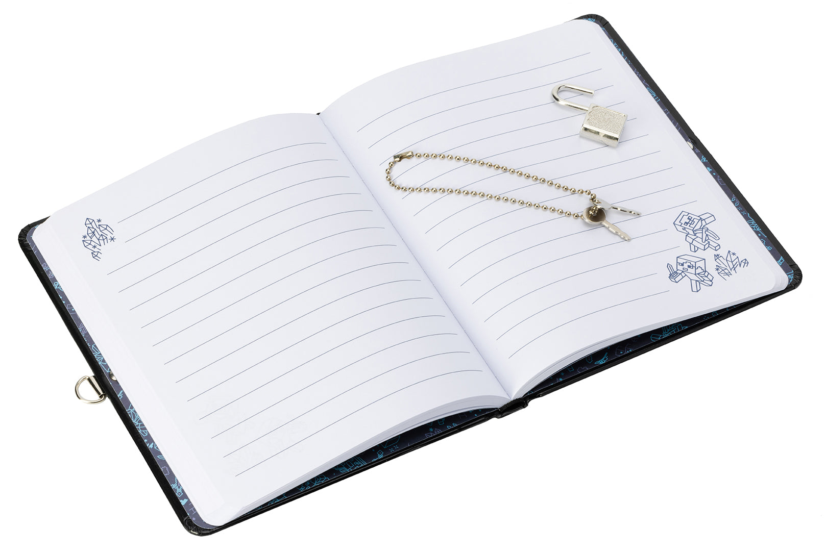 Minecraft Lock & Key Diary - Beware of The Dark Edition | Secret Journal for Kids & Teens | Perfect for Writing, Drawing & Game Adventures