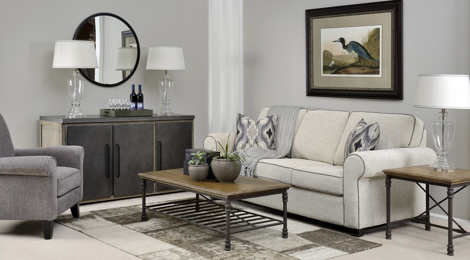 Classic Round Arm Sofa Collection - Modern Living Room Furniture for Home & Office - Comfortable Upholstered Couch with Soft Fabric - Perfect for Lounge, Family Room, and Small Spaces