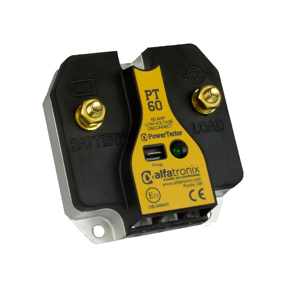 Alfatronix PowerTector Solid State Battery Guard 9-32VDC 60A - Reliable Power Protection for RVs, Boats, Solar Systems & Industrial Equipment