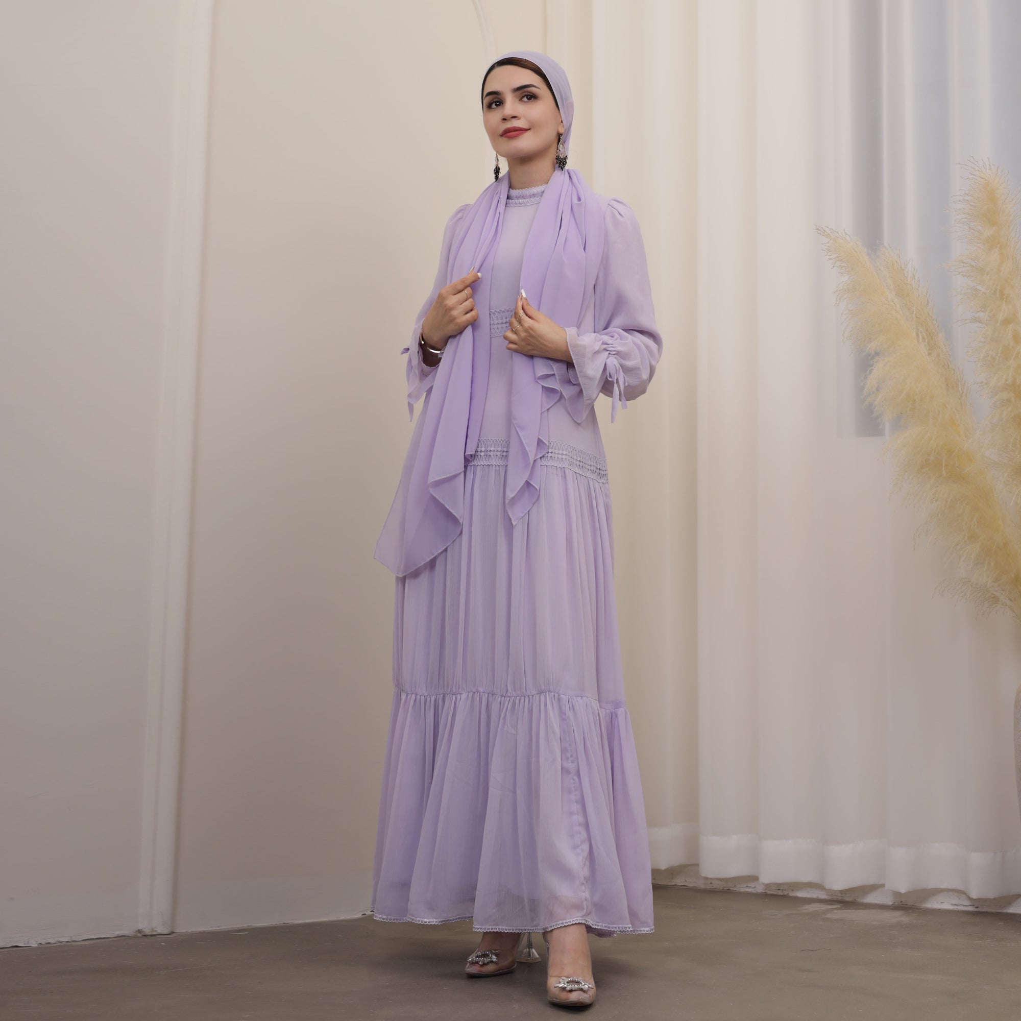 Dalila Maxi Dress in Lavender - Flowy Long Summer Dress for Women, Beach Wedding & Vacation Outfit
