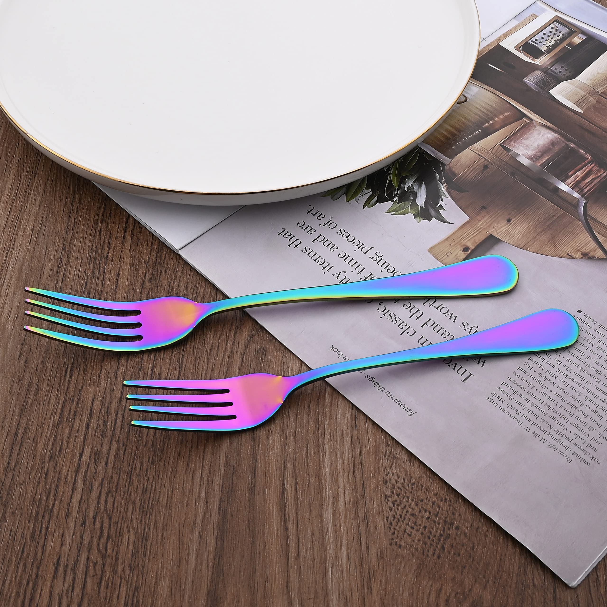 20-Piece Stainless Steel Flatware Set for 4 - Mirror Finish Silverware Set with Knives, Forks & Spoons - Durable Dishwasher Safe Cutlery for Everyday Dining & Entertaining