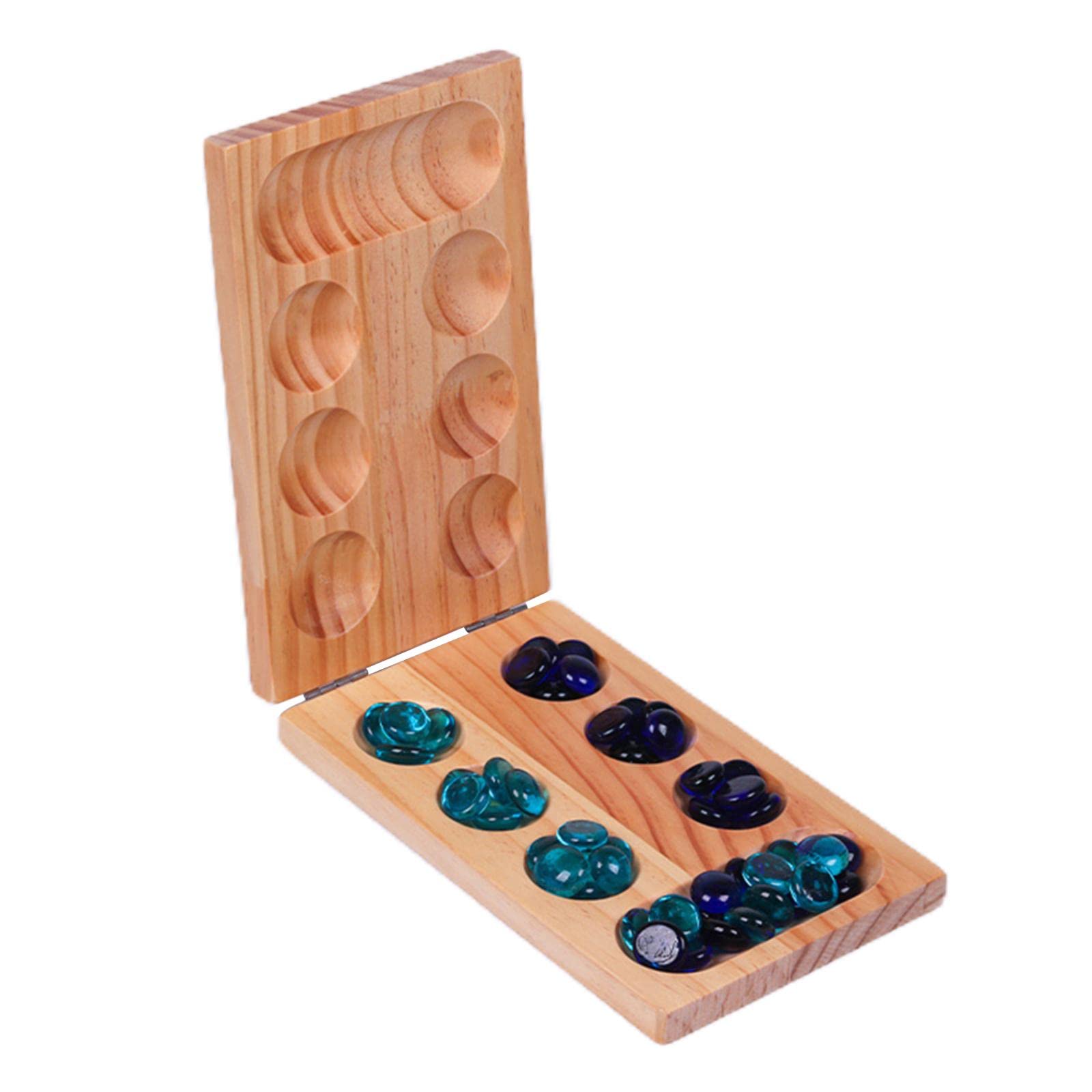 Yiju Wooden Board Game - Foldable for Easy Storage & Travel | Classic Strategy Game for Family Game Nights, Parties & Outdoor Camping