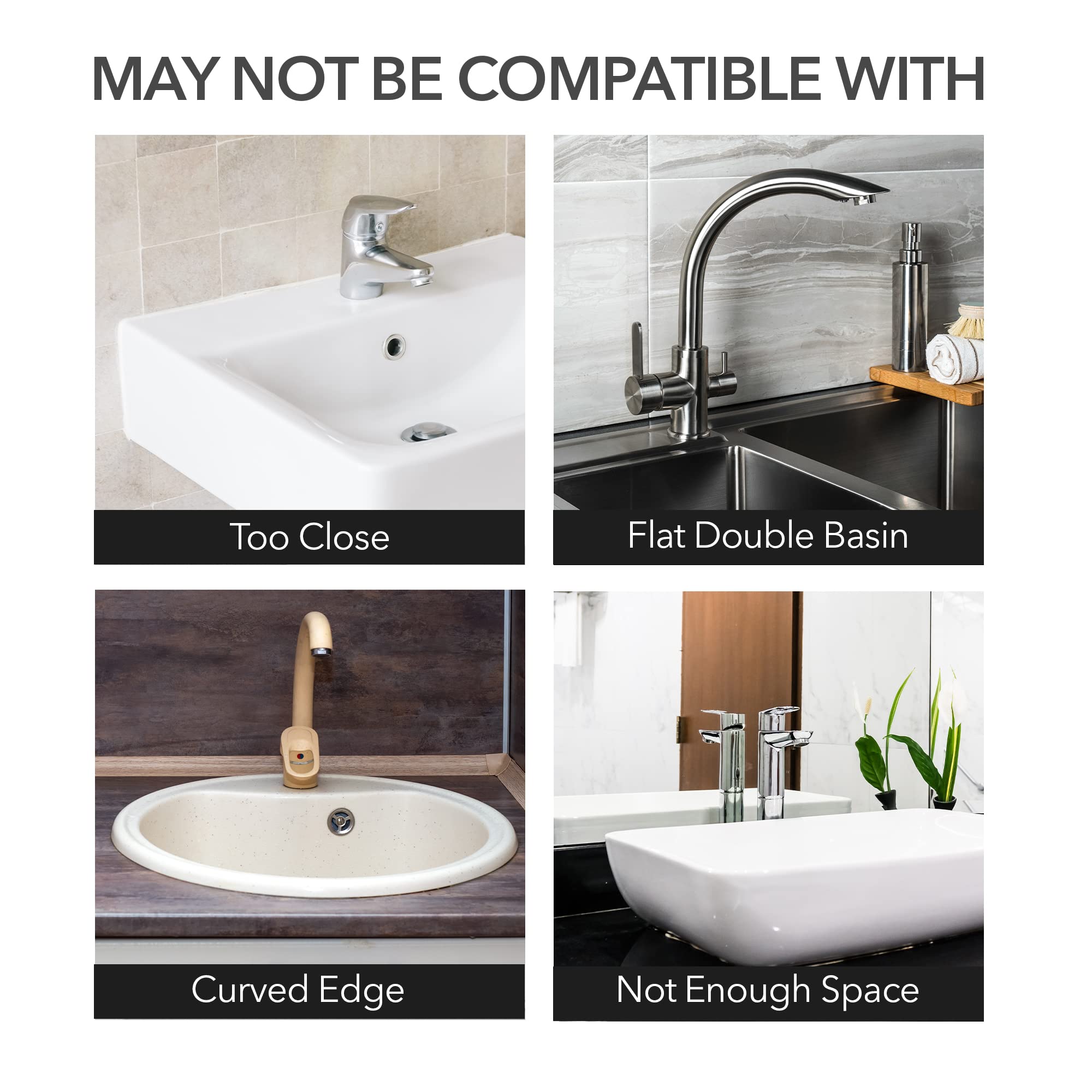 Non-Slip Silicone Faucet Mat - Drip Catcher & Splash Guard for Kitchen & Bathroom Sink - Foldable, Gray - Perfect for Preventing Water Spills & Protecting Countertops