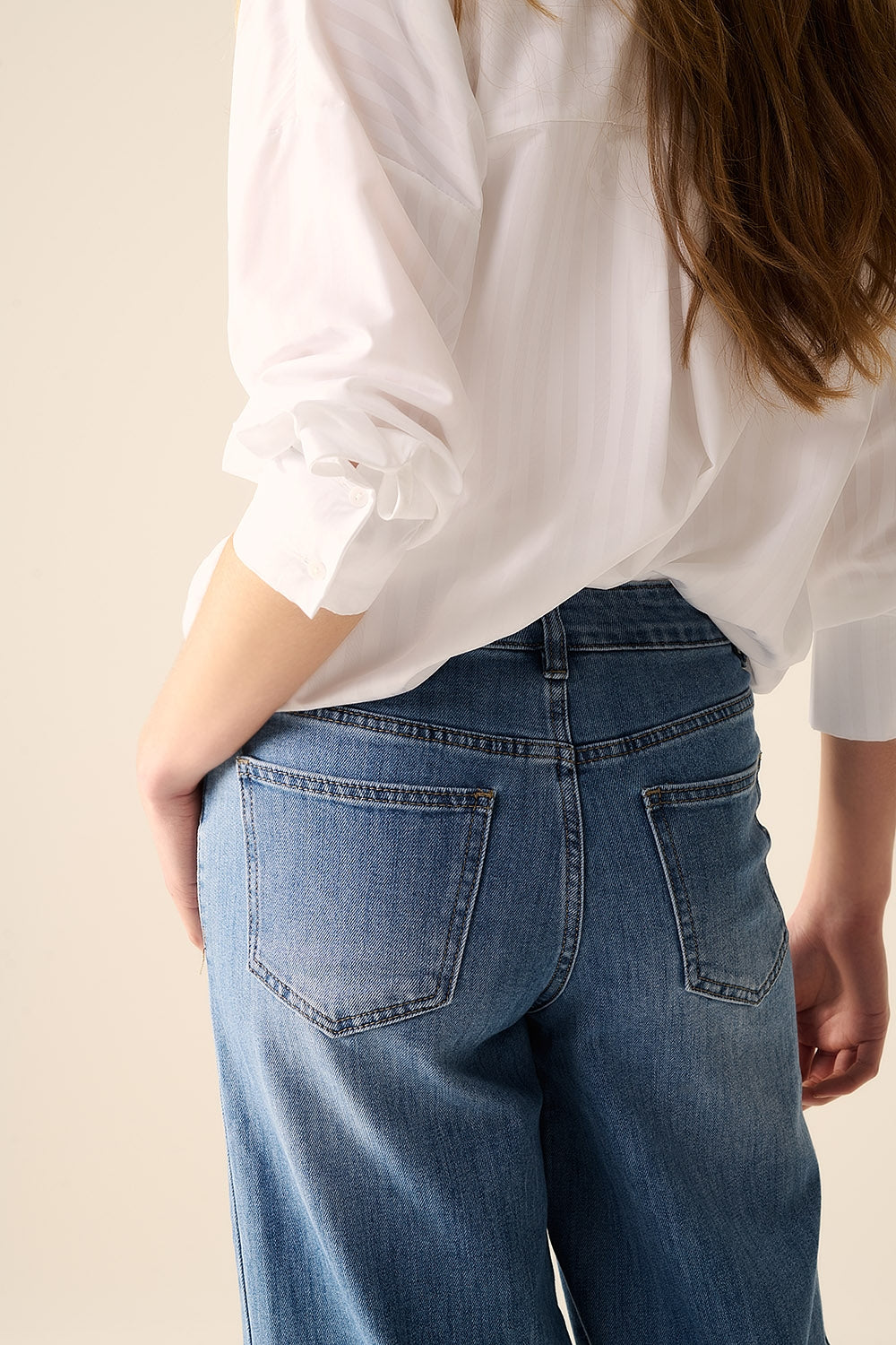 Straight Leg Jeans with Front and Back Pockets - Perfect for Casual Wear, Office & Everyday Outfits
