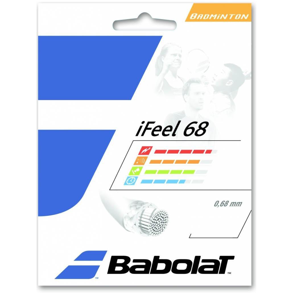 Babolat iFeel 68 Badminton String - High Performance Black Racquet String for Professional & Recreational Players - Perfect for Tournaments & Training Sessions