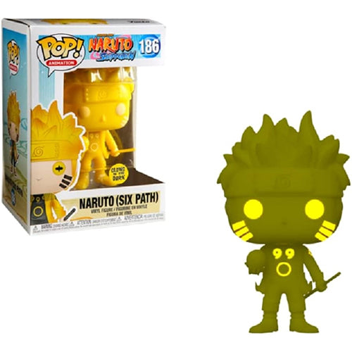Funko Pop Animation Naruto: Shippuden Naruto Six Path (Yellow) Glow in the Dark Vinyl Figure - Perfect for Anime Collectors, Gift for Fans, and Night Display