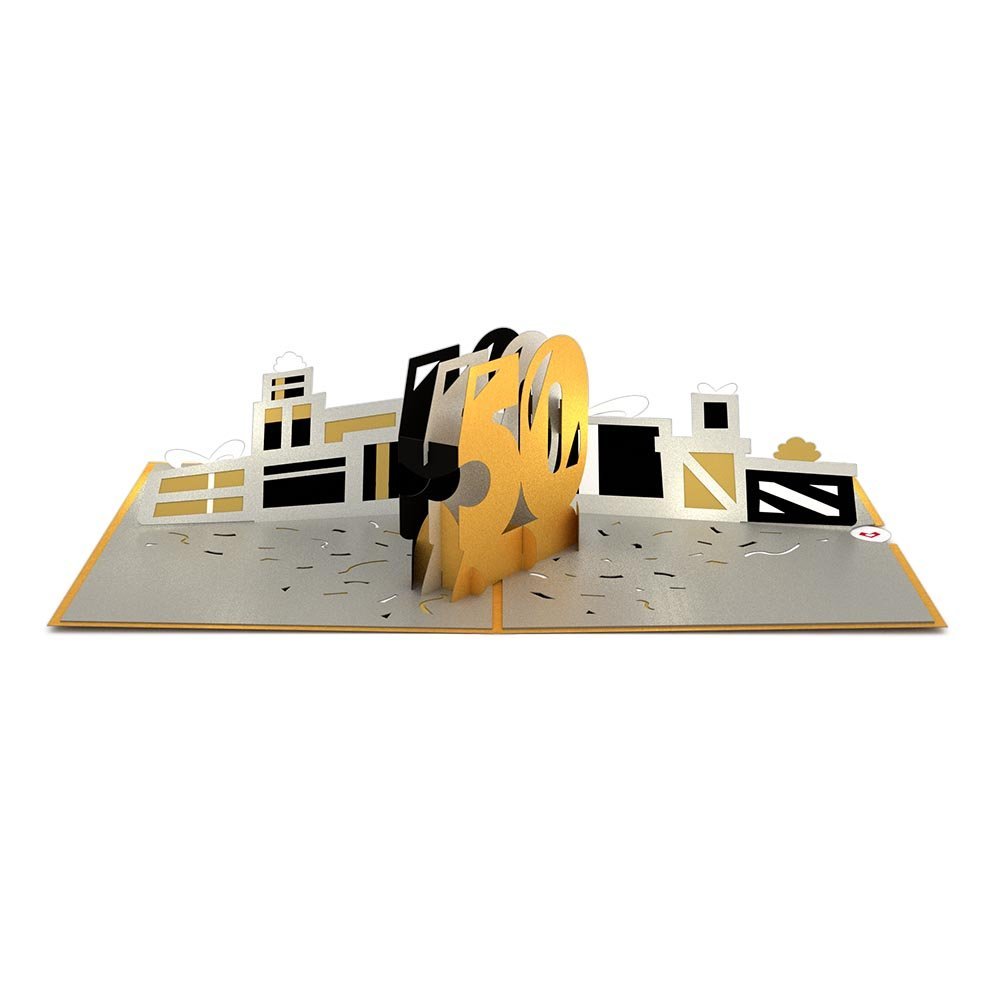 Lovepop 50th Birthday Pop Up Greeting Card - 3D Anniversary Celebration Card for Wife, Husband, Parents - Perfect for Golden Jubilee, Milestone Birthdays & Special Occasions