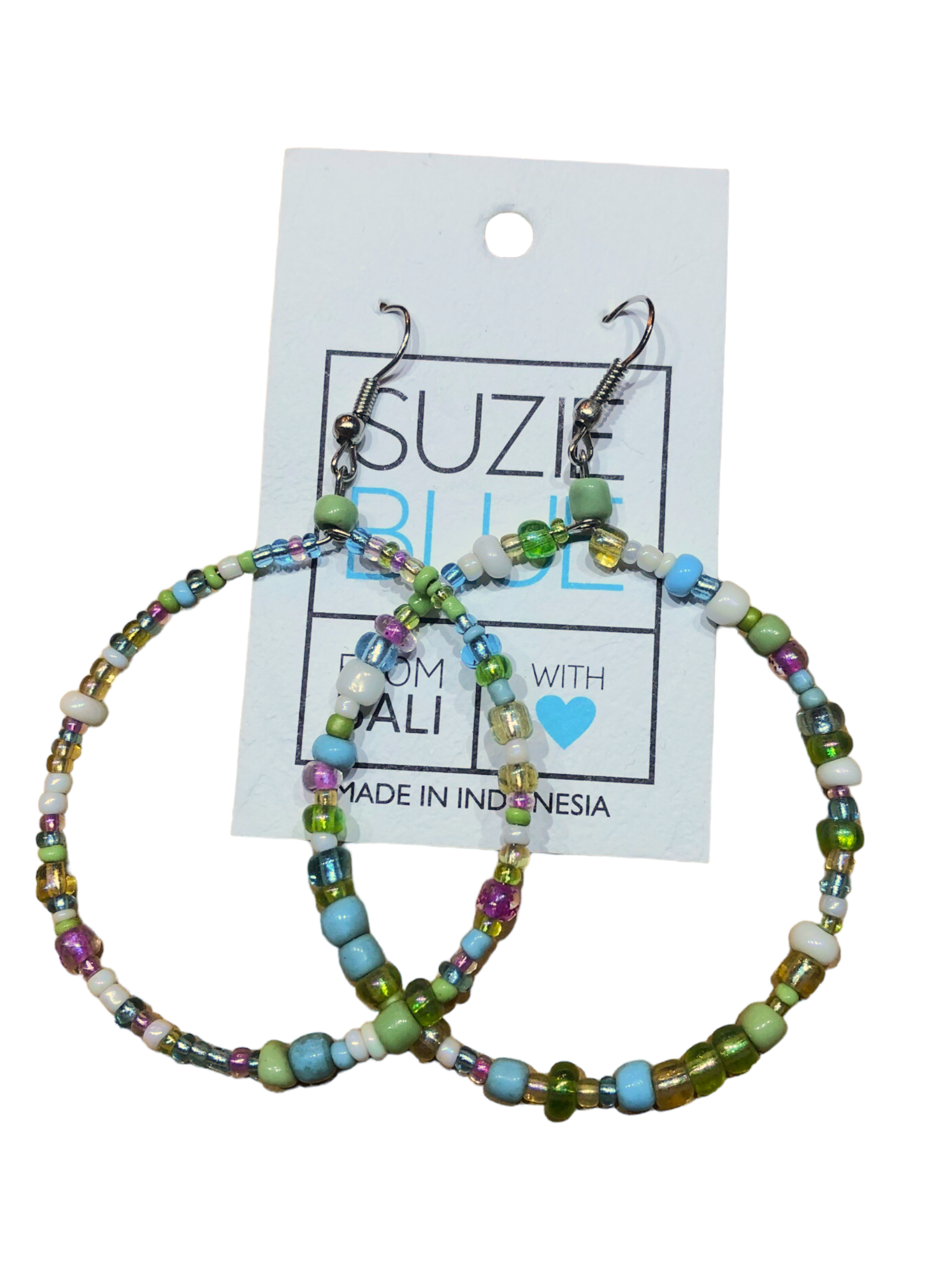 Spring Beaded Hoop Earrings for Women - Lightweight Dainty Boho Jewelry for Everyday Wear & Special Occasions
