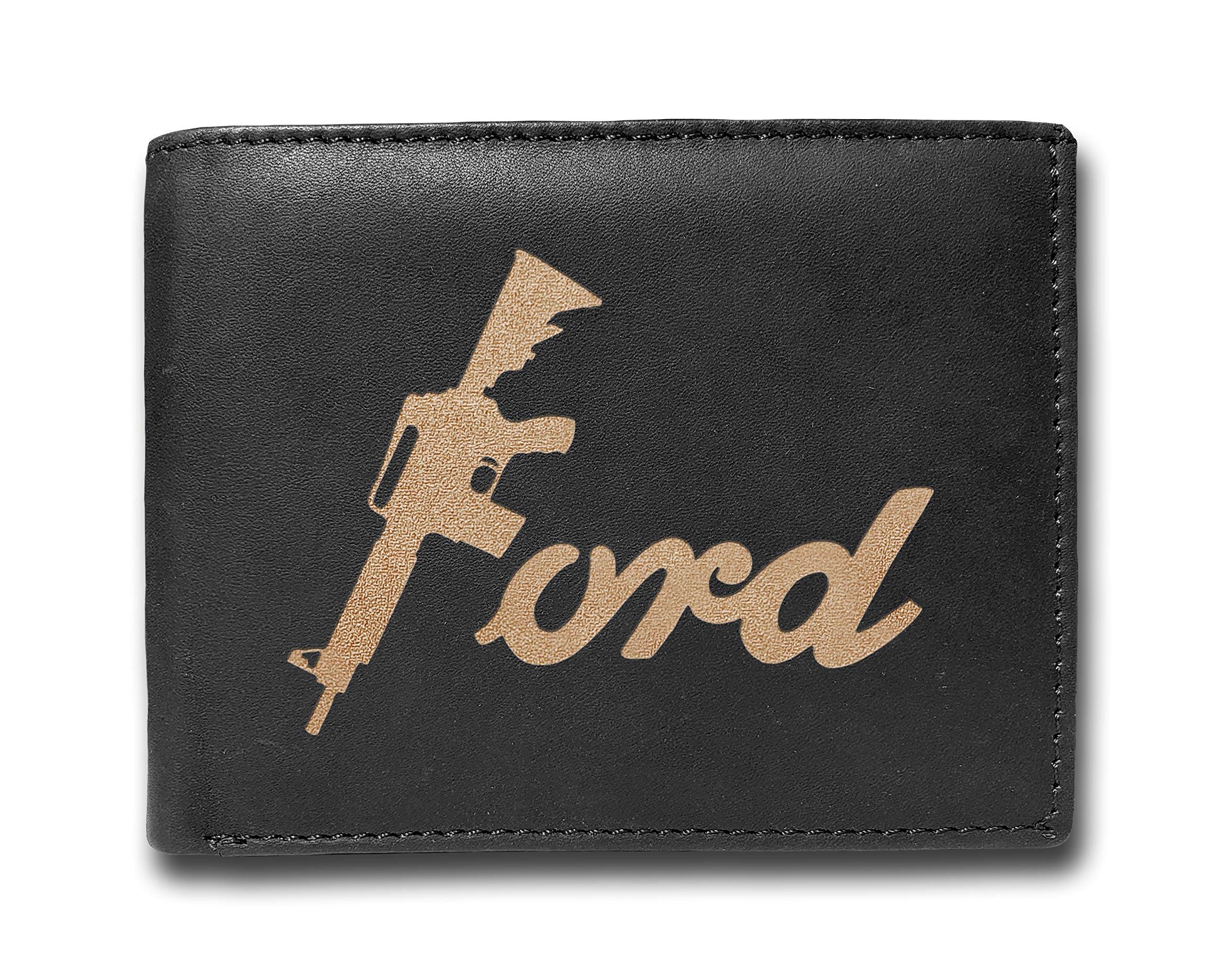 Premium RFID Blocking Cowhide Leather Slimfold Wallet for Men - Large Capacity Luxury Credit Card Holder with Laser Engraving (14 Pockets) - Ideal for Everyday Carry, Travel & Business Use
