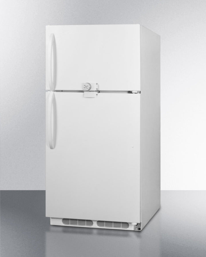 Accucold 30-Inch Wide Top Mount Refrigerator Freezer CTR21LLF2 - Energy Efficient Compact Fridge for Dorm, Office, or Home Use