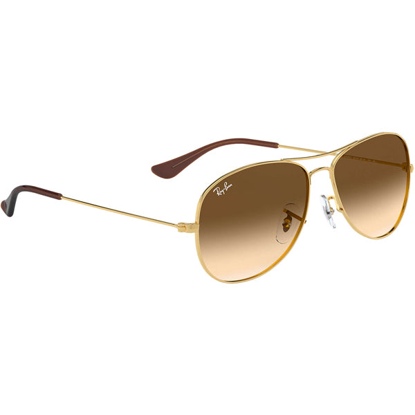 Cockpit Standard Aviator Sunglasses - Gold/Light Brown Gradient Lenses for Men & Women - Perfect for Driving, Outdoor Sports & Fashion Accessories