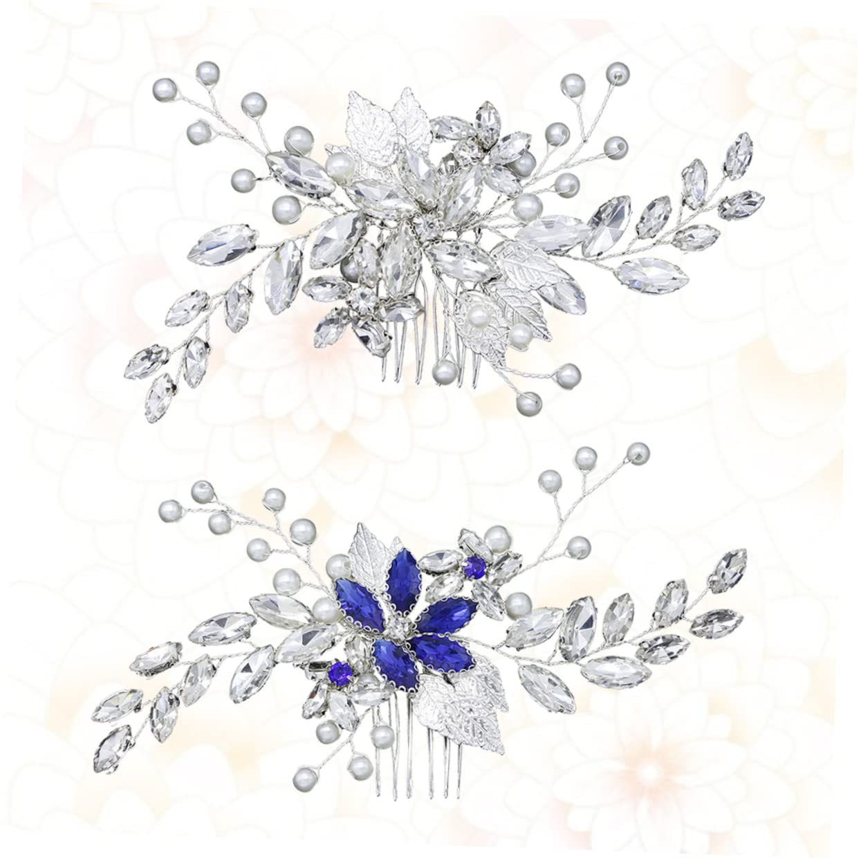 FOMIYES Bridal Hair Accessories Set - 2 Rhinestone Hair Combs for Wedding, Prom, Dinner & Dance - Elegant Bridal Jewelry for Women - Perfect for Bridal Showers, Bachelorette Parties & Special Occasions