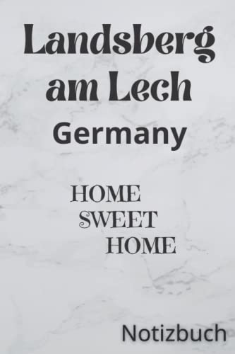 Landsberg am Lech Germany - HOME SWEET HOME Wall Art | Vintage German Town Decor | Perfect for Living Room, Bedroom & Office Decorations
