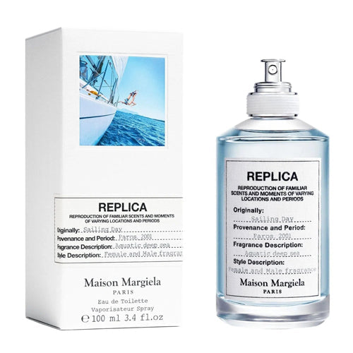 Maison Margiela Replica Sailing Day 100ml Eau de Toilette - Unisex Fragrance for Men & Women | Fresh Aquatic Scent for Summer, Beach & Outdoor Adventures