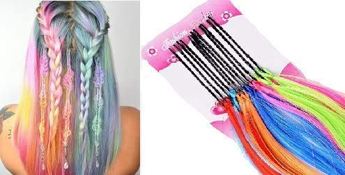 Vibrant APOEM Colorful Hair Extensions & Hair Highlights for Women, Girls - Straight 12