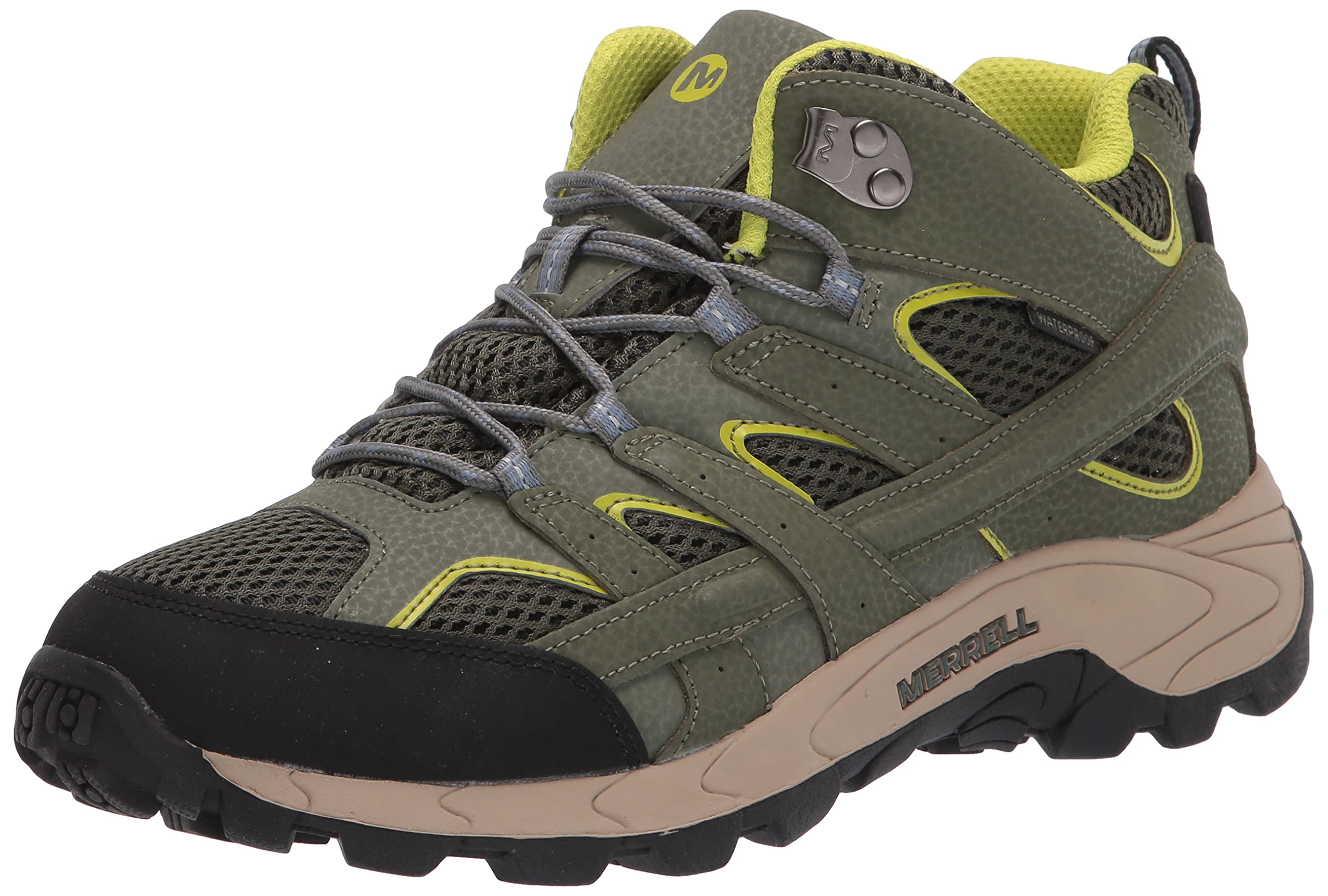 Merrell Kids Moab 2 Mid Waterproof Hiking Boots - Durable Outdoor Shoes for Boys & Girls - Perfect for Trail Hiking, Camping & Mountain Adventures