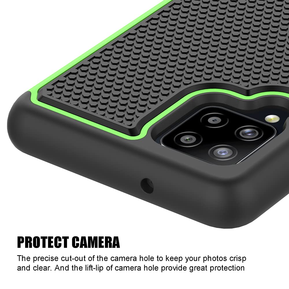 Shockproof Samsung Galaxy A42 5G Case (2021) - Green for Outdoor Protection