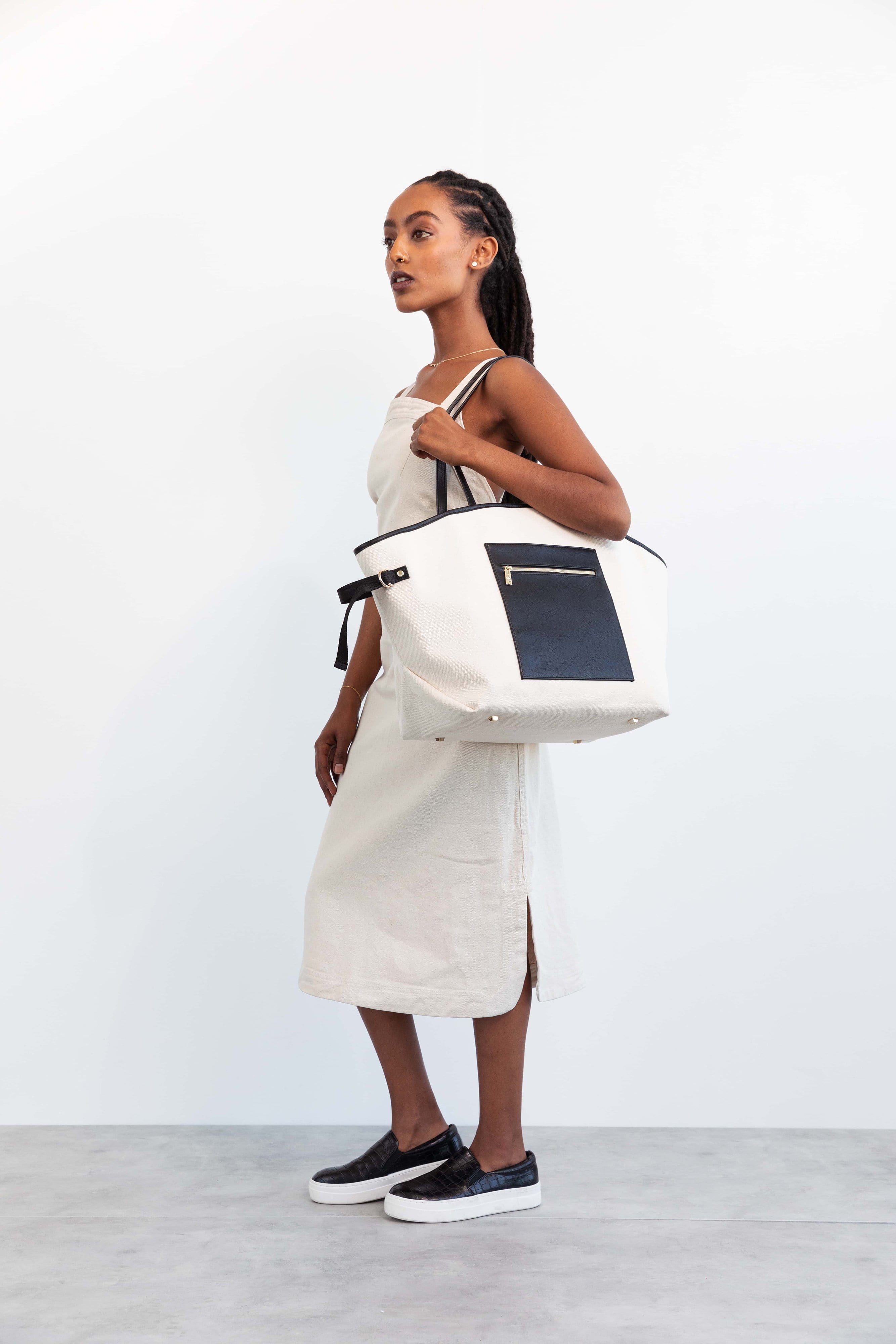 Stylish & Durable Canvas Tote Bag for Women - Eco-Friendly Reusable Shopping & Beach Tote - Perfect for Groceries, Work, Travel & Everyday Use