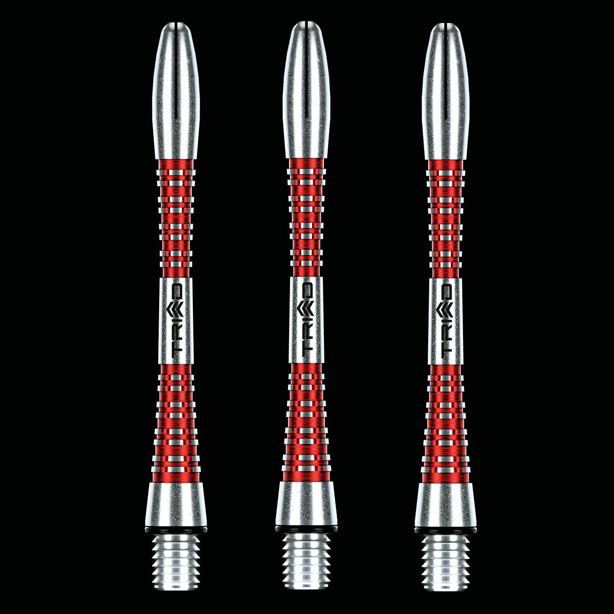 WINMAU Triad Red Aluminum Shafts for Steel Tip Darts - Professional Dart Shafts for Enhanced Grip & Performance | Perfect for Tournaments, Bars & Home Practice