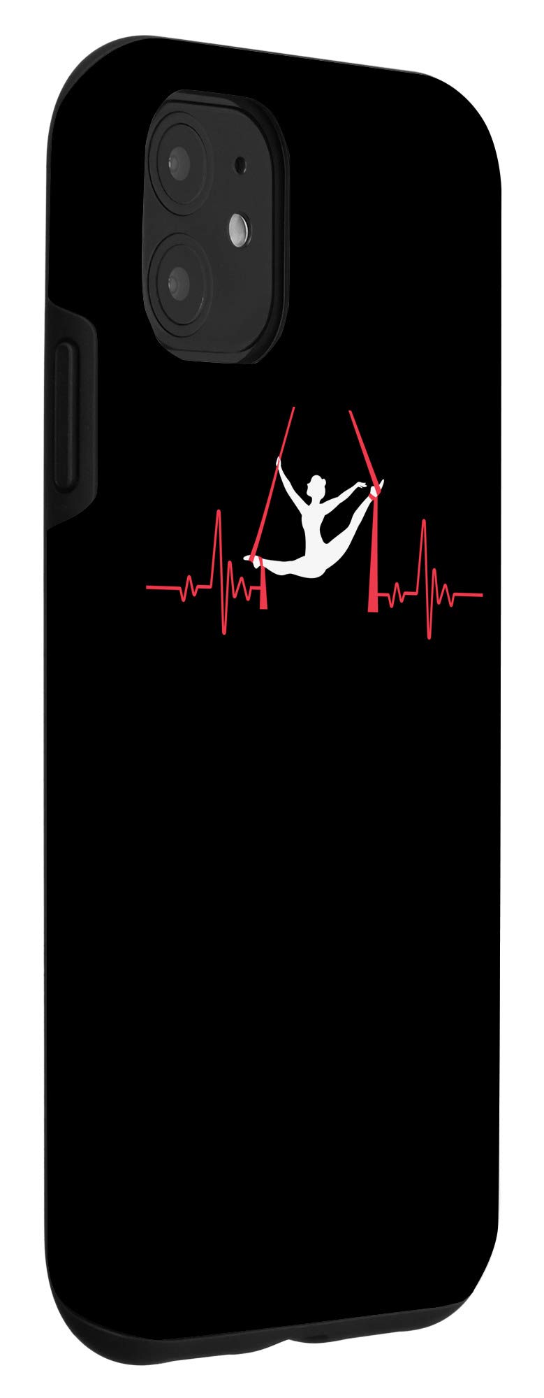 iPhone 11 Case with Heartbeat Design - Perfect for Aerial Silks & Acrobatics Performance - Durable Protective Phone Cover for Gymnasts and Circus Artists
