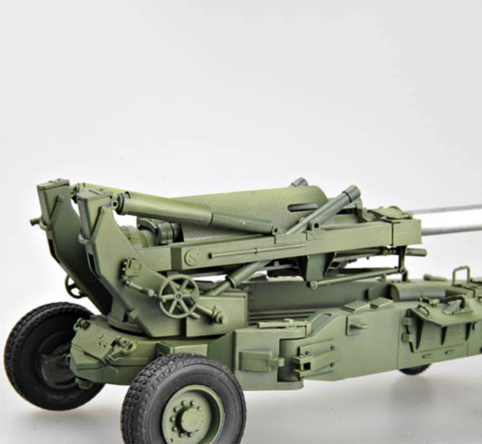 1/35 Scale US M198 155mm Medium Towed Howitzer Early Model 3D Puzzle Kit - Plastic Military Tank Model Building Set for Adults (13.9 x 3 Inches) - Perfect for DIY Projects, Collectors & Gift Giving
