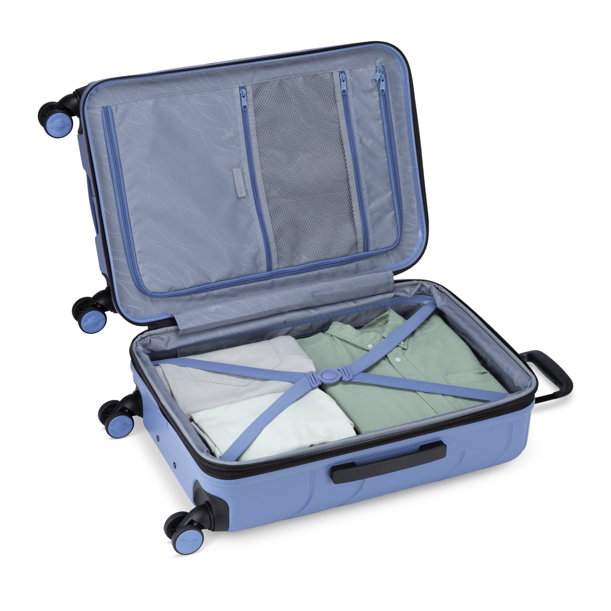 Atlantic Transmarine 3-Piece Luggage Set - Lightweight Spinner Suitcase with TSA Lock, Perfect for Travel, Business Trips & Vacations