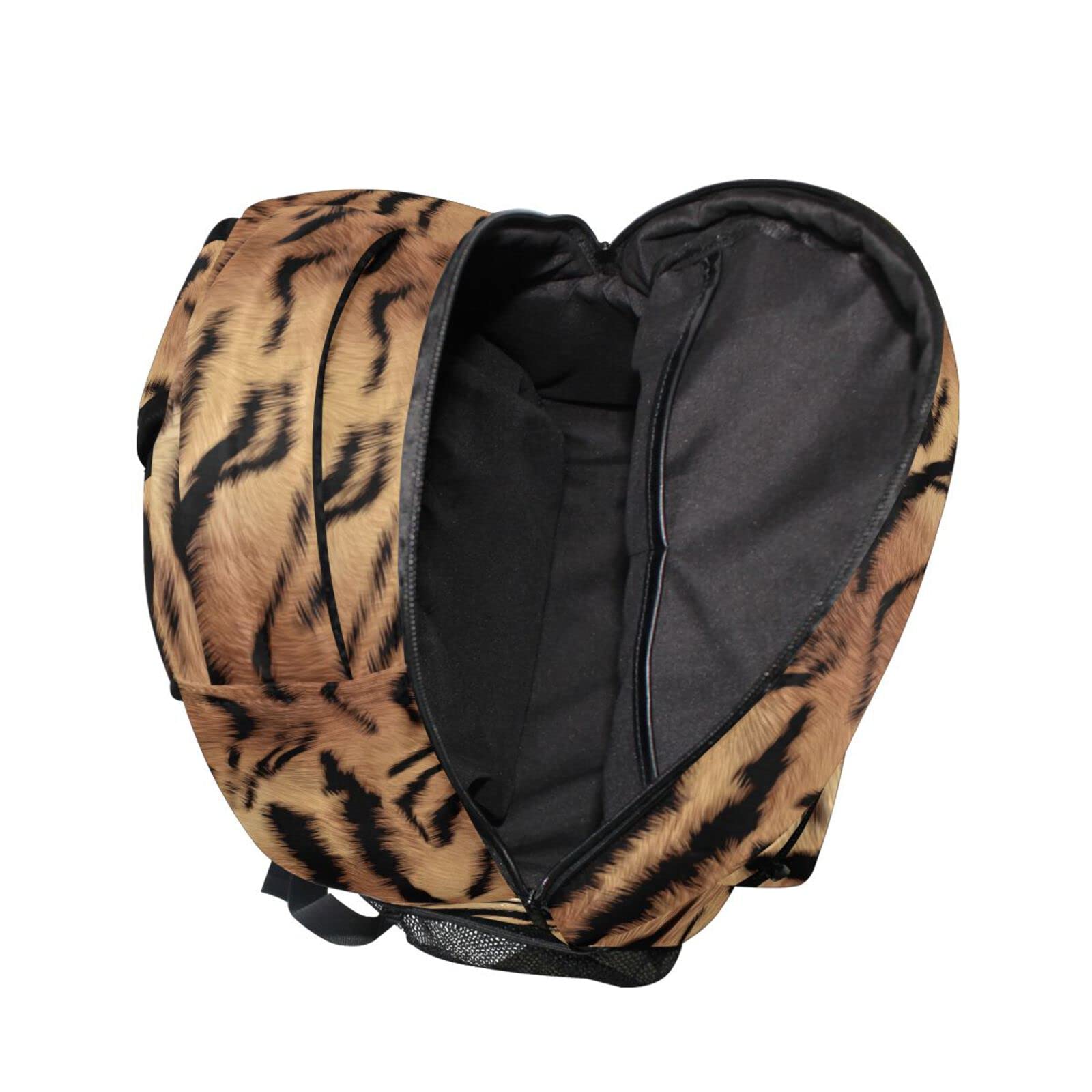 Abstract Tiger Print Backpack for Boys & Girls - Durable School Bookbag, Elementary Backpack, Travel Daypack - Perfect for School, Travel & Outdoor Adventures
