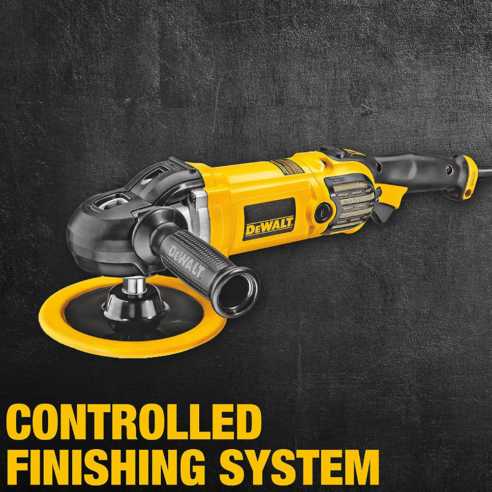 DEWALT DWP849X Variable Speed Buffer Polisher with Soft Start - 7 Inch & 9 Inch Pads - Certified Refurbished with Dewalt Warranty - Perfect for Car Detailing & Metal Polishing