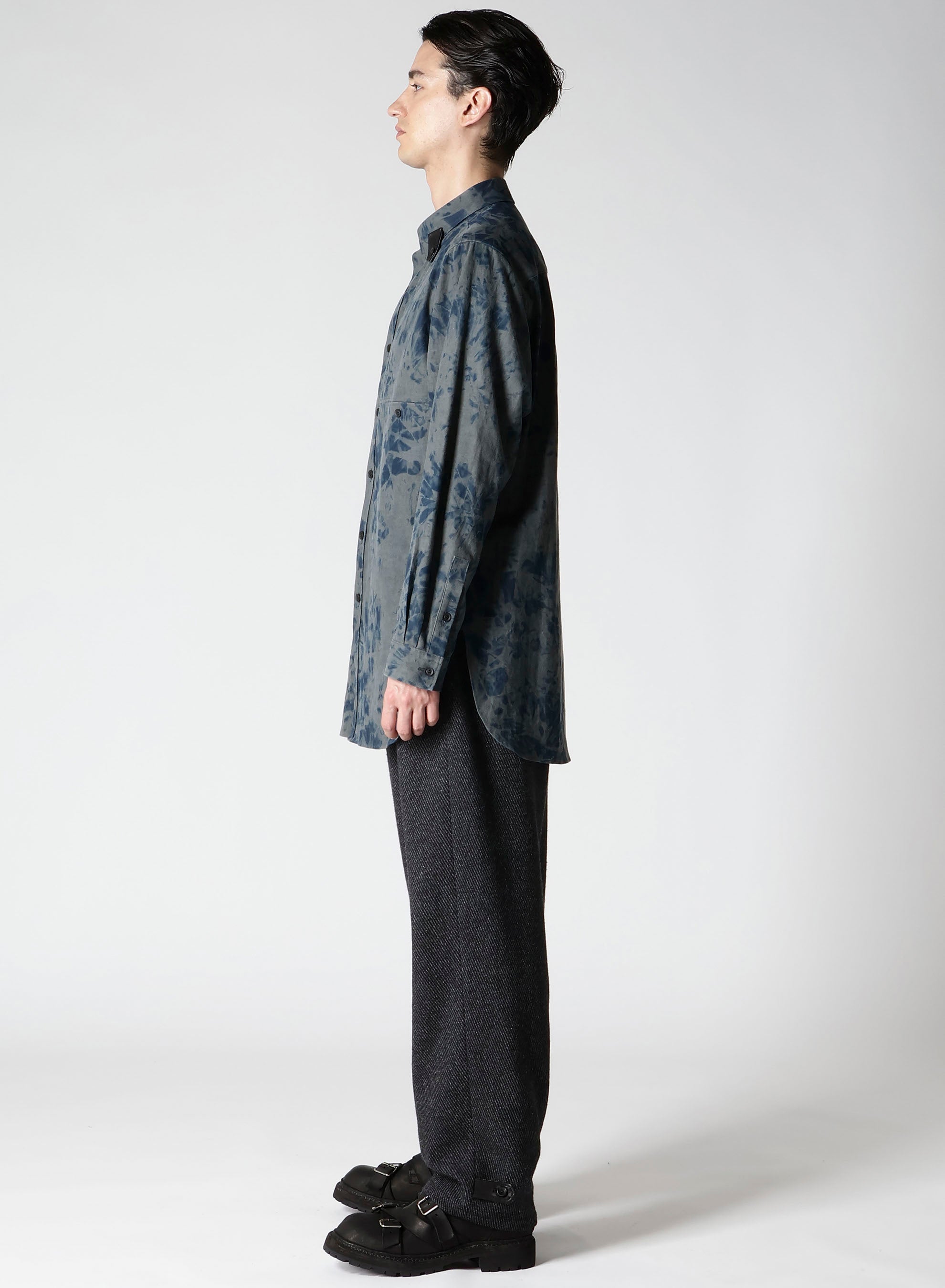 Stylish Cotton Linen Canvas Blouse with Leather Panel Details - Perfect for Office Wear & Casual Outings