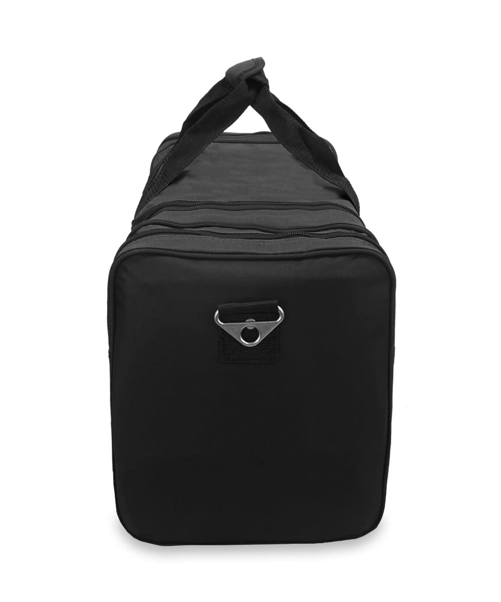 Everest Sports Duffel Bag - Large Black Gym Bag for Men & Women, Durable Travel Duffel with Shoulder Strap, Perfect for Gym, Travel, Sports & Weekend Getaways