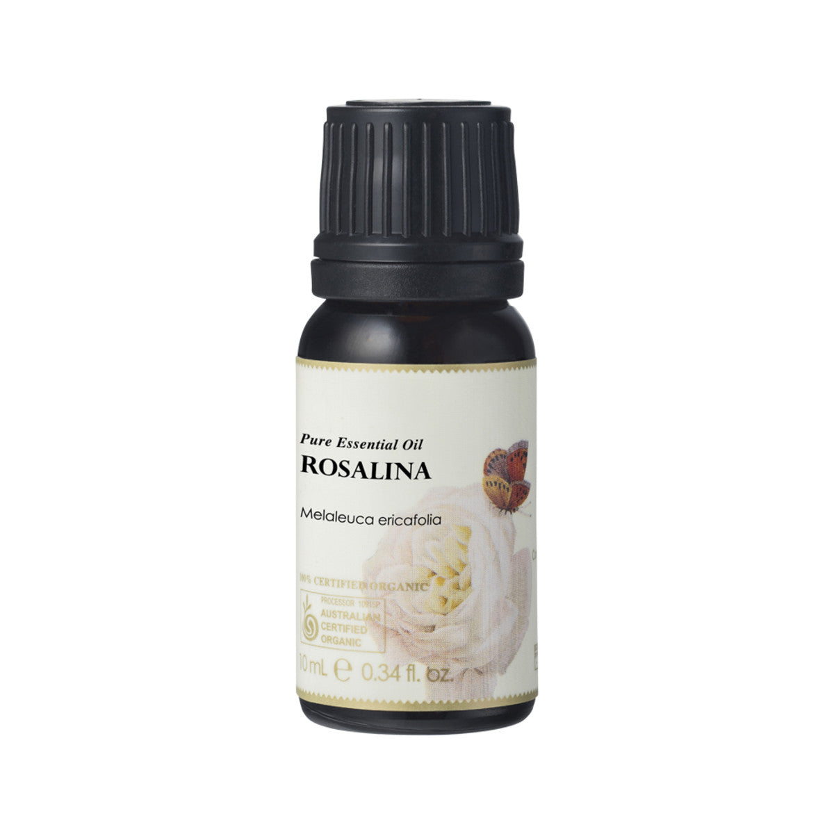 Ausganica 100% Certified Organic Rosalina Essential Oil 10ml - Pure Aromatherapy Oil for Relaxation, Stress Relief & Skin Care | Perfect for Diffusers, Massage & DIY Beauty Products