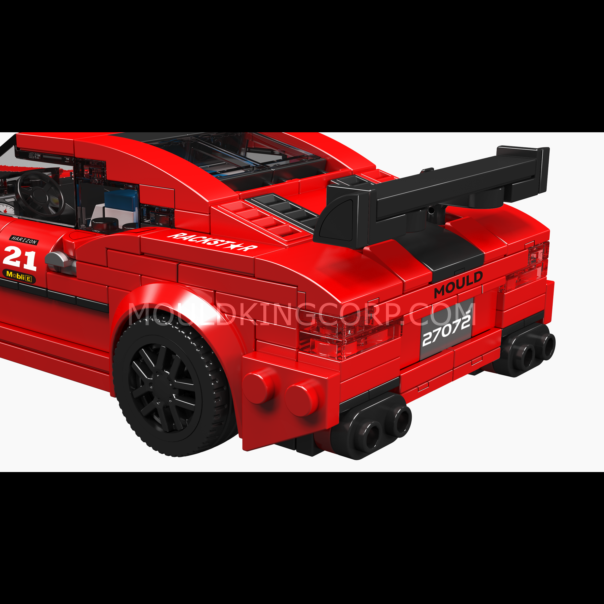 Mould King 27072 M8 Race Car Model Building Set - 481 Pcs STEM Toy for Kids & Adults | Creative DIY Construction Kit for Car Enthusiasts | Perfect Gift for Birthday, Christmas & Educational Play