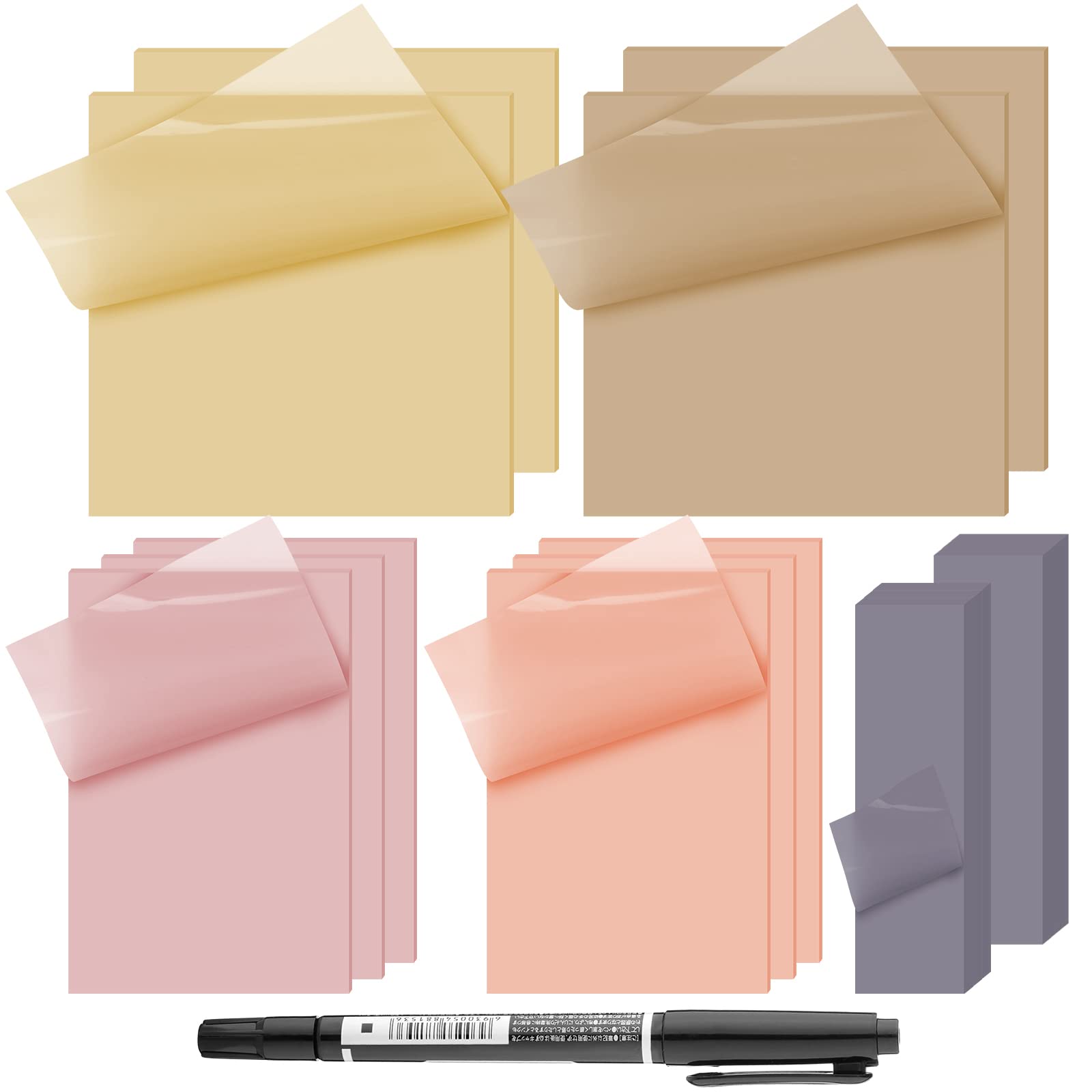900 Pcs Bible Sticky Notes - Transparent Study & Journaling Supplies for Bible Study, Office & Book Annotation