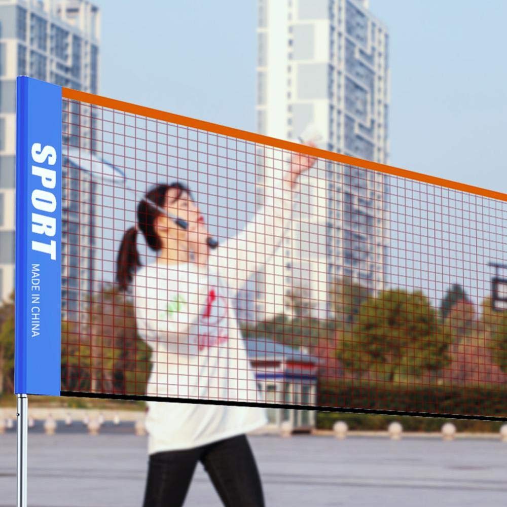 Portable Badminton Net - Standard Outdoor Tennis Net with Carry Bag, Foldable & Lightweight for Backyard, Beach, Park, and Gym Use | Easy Setup Multifunctional Sports Net for Kids & Adults