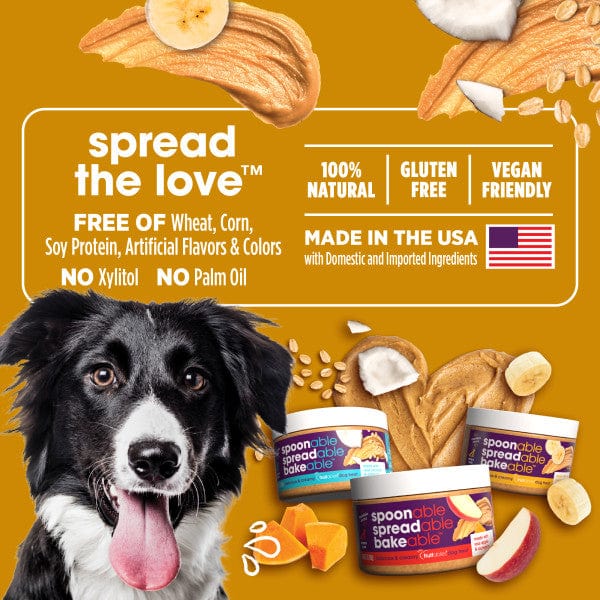 Fruitables Peanut Butter & Banana Dog Treats - Healthy & Natural Dog Snacks for Training, Rewards & Daily Treats - Perfect for Small, Medium & Large Dogs