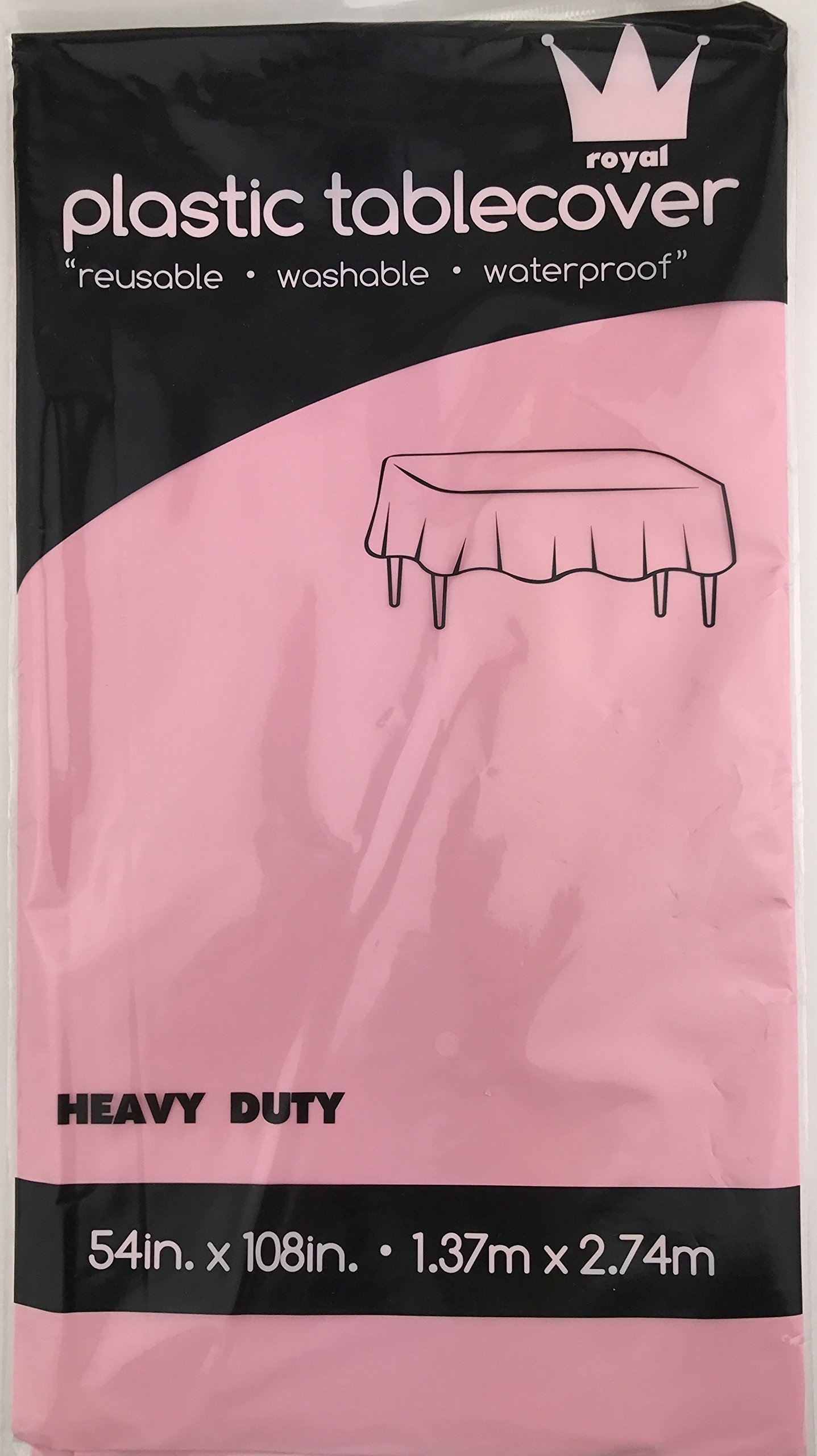 Royal 7-Pack Plastic Tablecloth 54