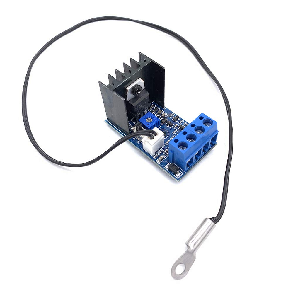 12V PC Fan Speed Controller - Automatic CPU Temperature Control for 2/3/4-Wire Fans - PC Cooling & Case Fan Regulation