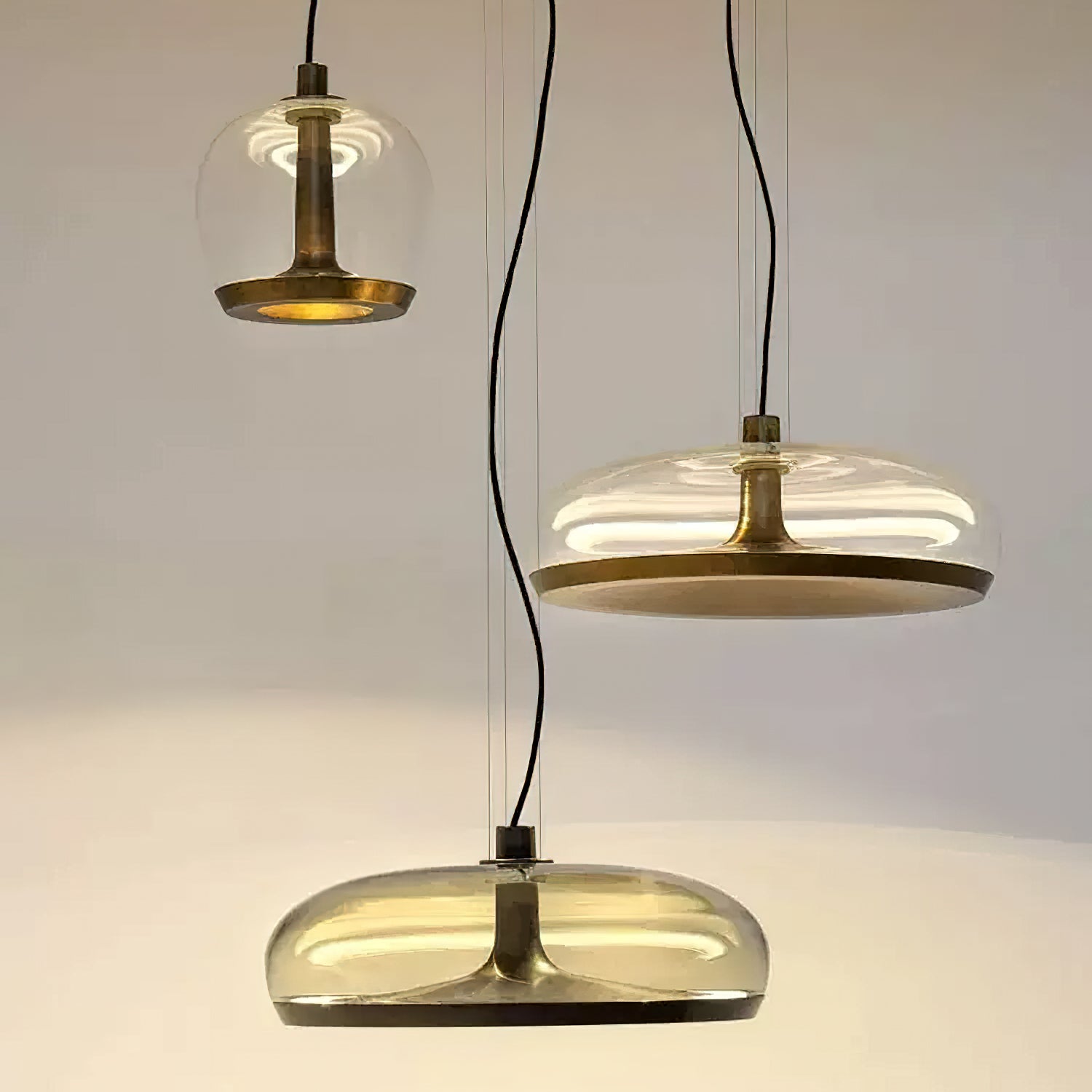 Aurelia Pendant Lamp - Modern Glass Ceiling Light Fixture for Dining Room, Kitchen Island & Living Room Decor | Elegant Hanging Chandelier Lighting for Home & Office