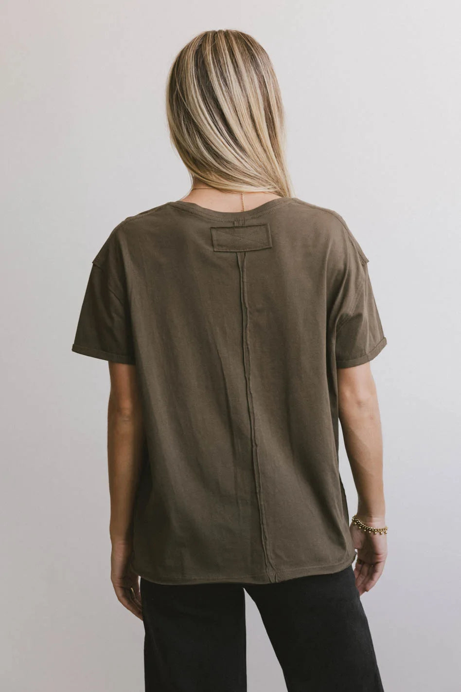 Gunner Basic Tee in Dark Olive - Soft Cotton Crewneck T-Shirt for Men | Casual Everyday Wear, Layering & Street Style Outfits | FINAL SALE