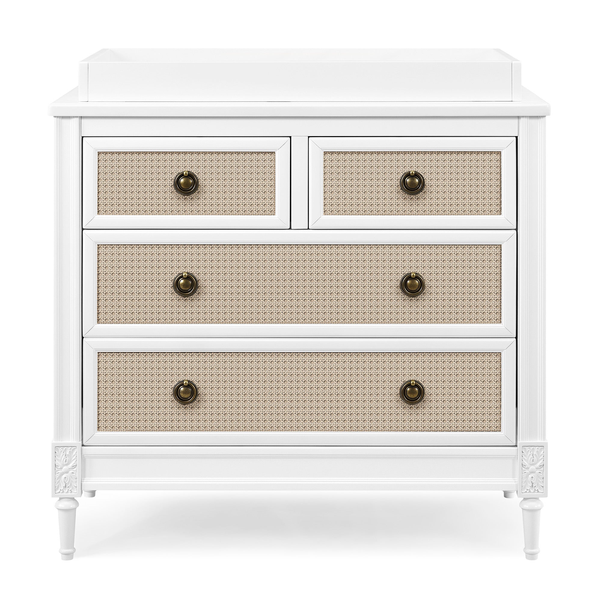 Madeline 4 Drawer Dresser with Changing Top & Interlocking Drawers - Nursery Baby Changing Table & Storage Solution for Newborn Essentials