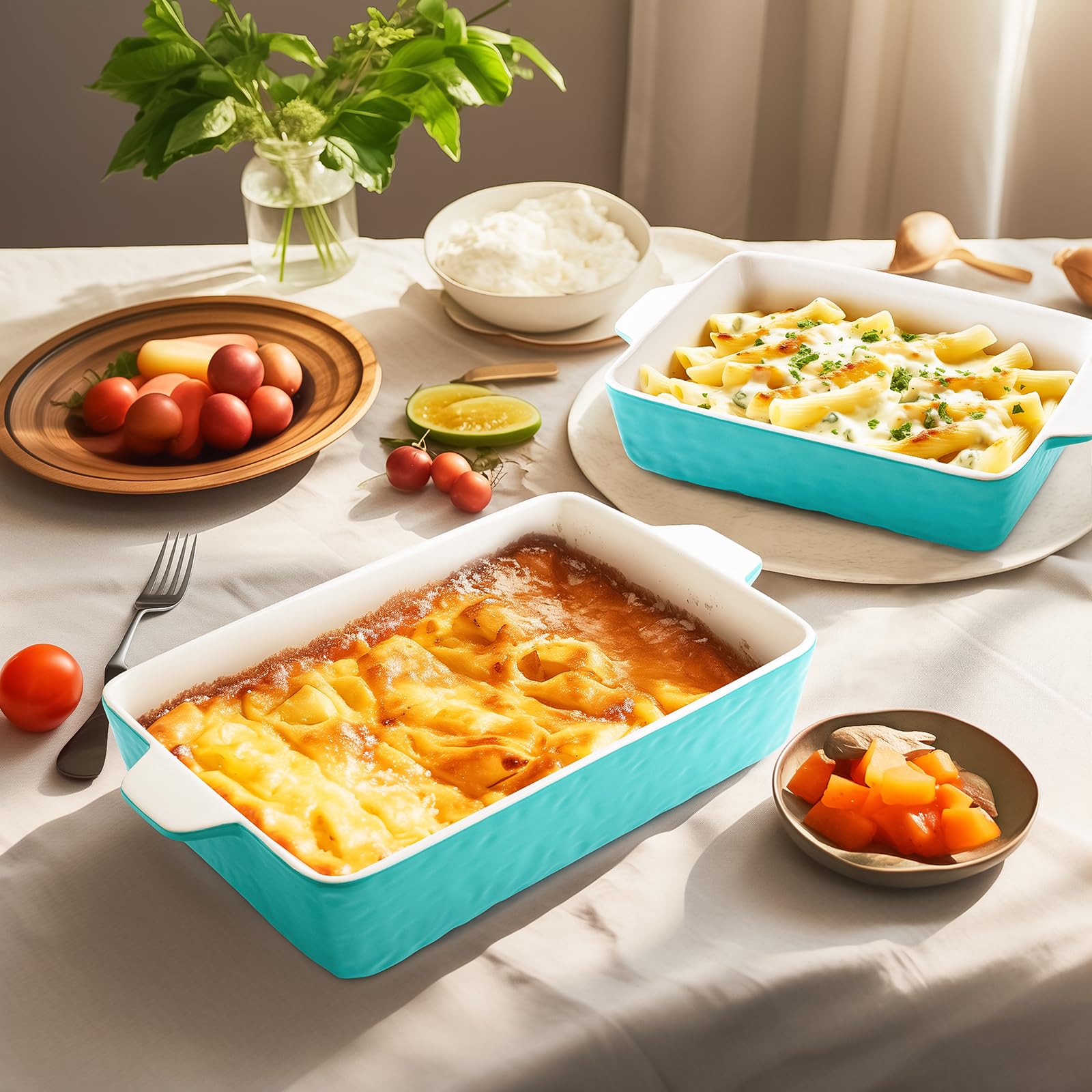 Ceramic Casserole Dish Set of 3 - 11.6