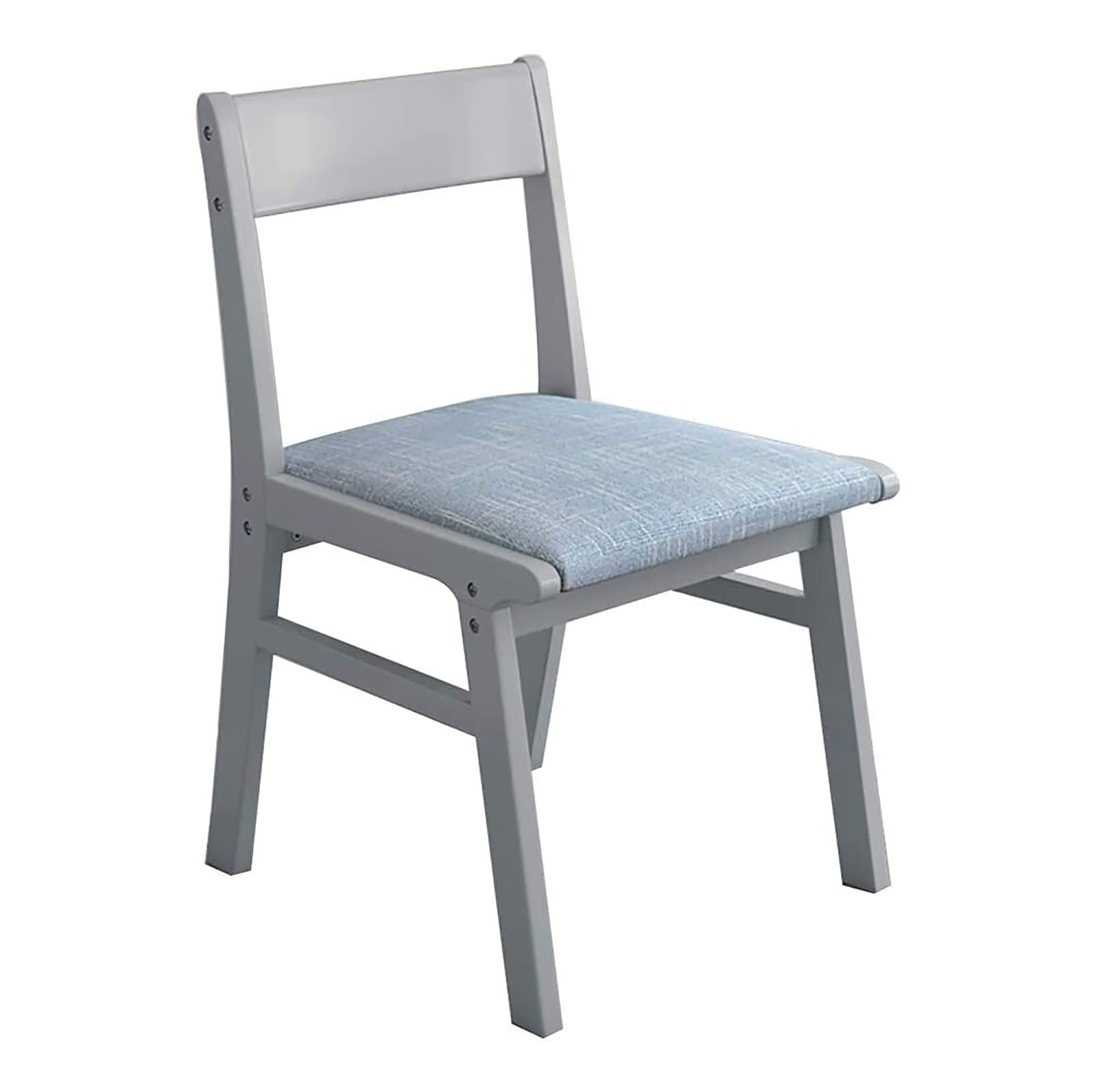 Solid Wood Dining Chair - Removable Linen Seat Cover, Coffee Chair & Desk Chair for Living Room, Bedroom, Office - Comfortable Lounge Chair (Color Options: B, C) - Perfect for Home Decor, Coffee Shops & Workspaces