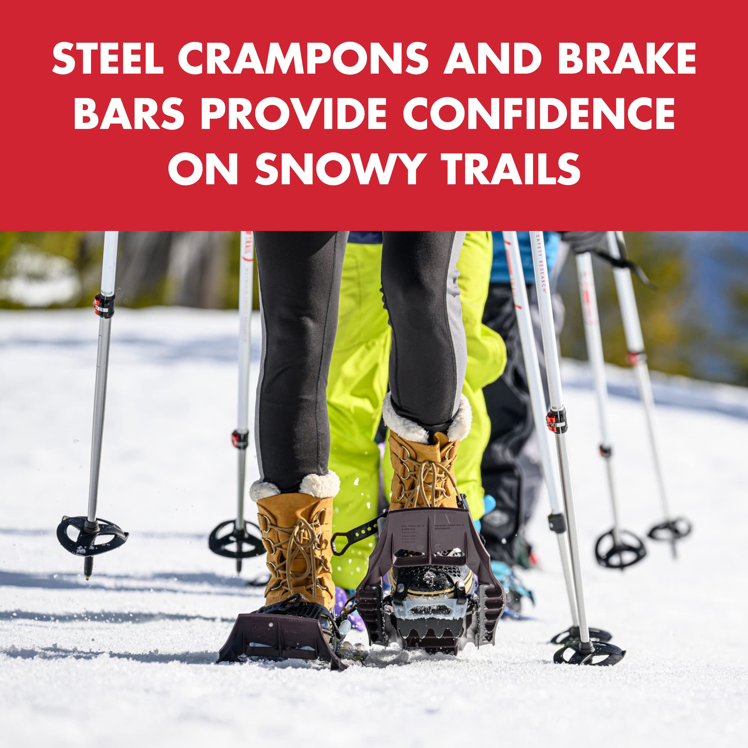 MSR Evo Trail Snowshoes - 22 Inch Pair for Men & Women | Lightweight Aluminum Frame with Iron Teeth for Winter Hiking & Backpacking | Perfect for Snow Trekking, Mountain Climbing & Outdoor Adventures