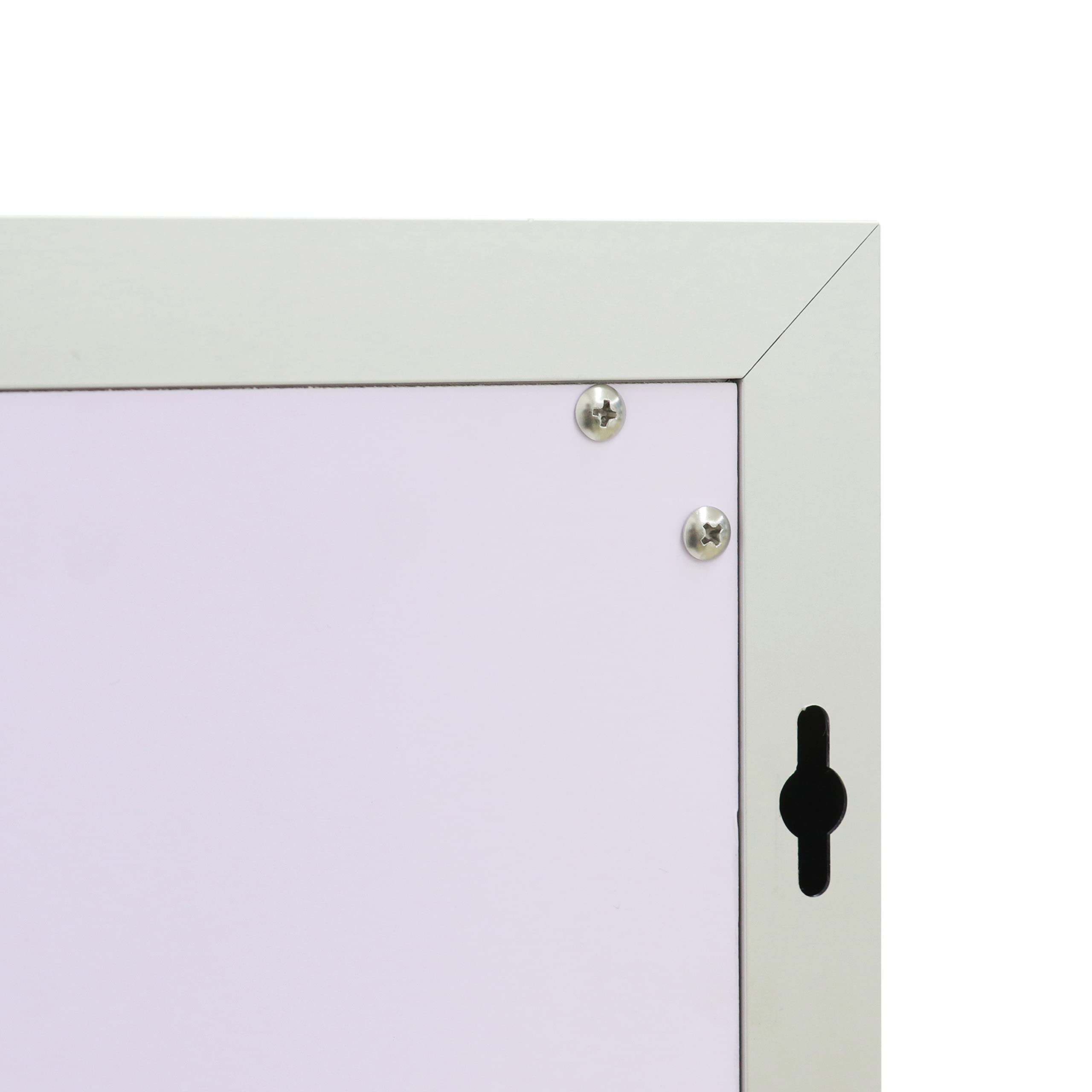 Tov Furniture Lola Square Vanity Mirror with LED Lights - Modern Dressing Table for Bedroom & Bathroom Makeup Station